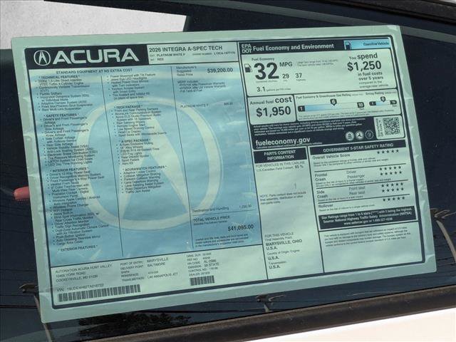 New 2026 Acura Integra A-Spec FWD image 19