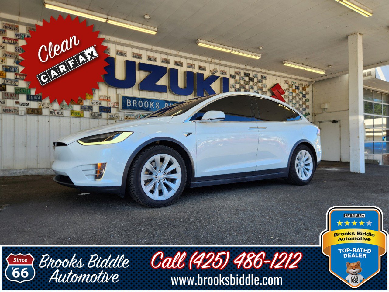 Used 2017 Tesla Model X 100D AWD/4WD image 1