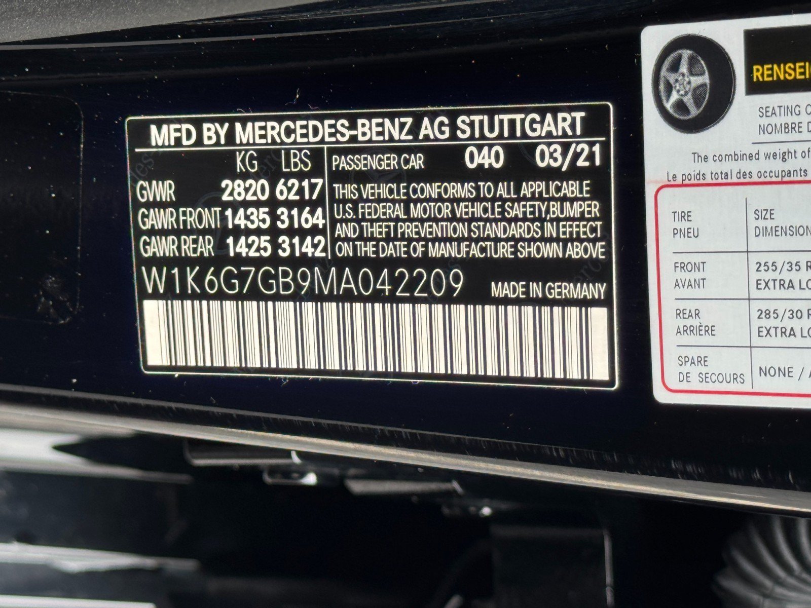 Used 2021 Mercedes-Benz S 580 4MATIC Sedan w/ AMG Line image 52