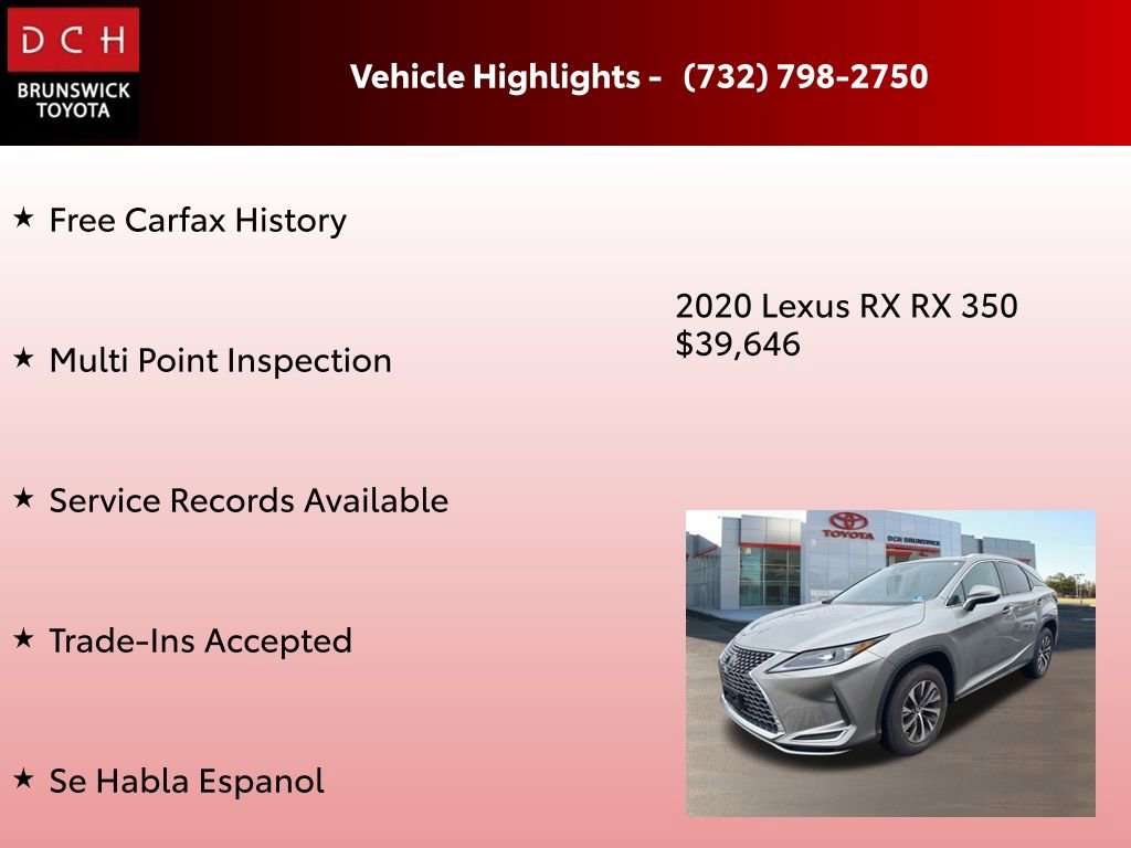 Used 2020 Lexus RX 350 AWD w/ Premium Package image 4