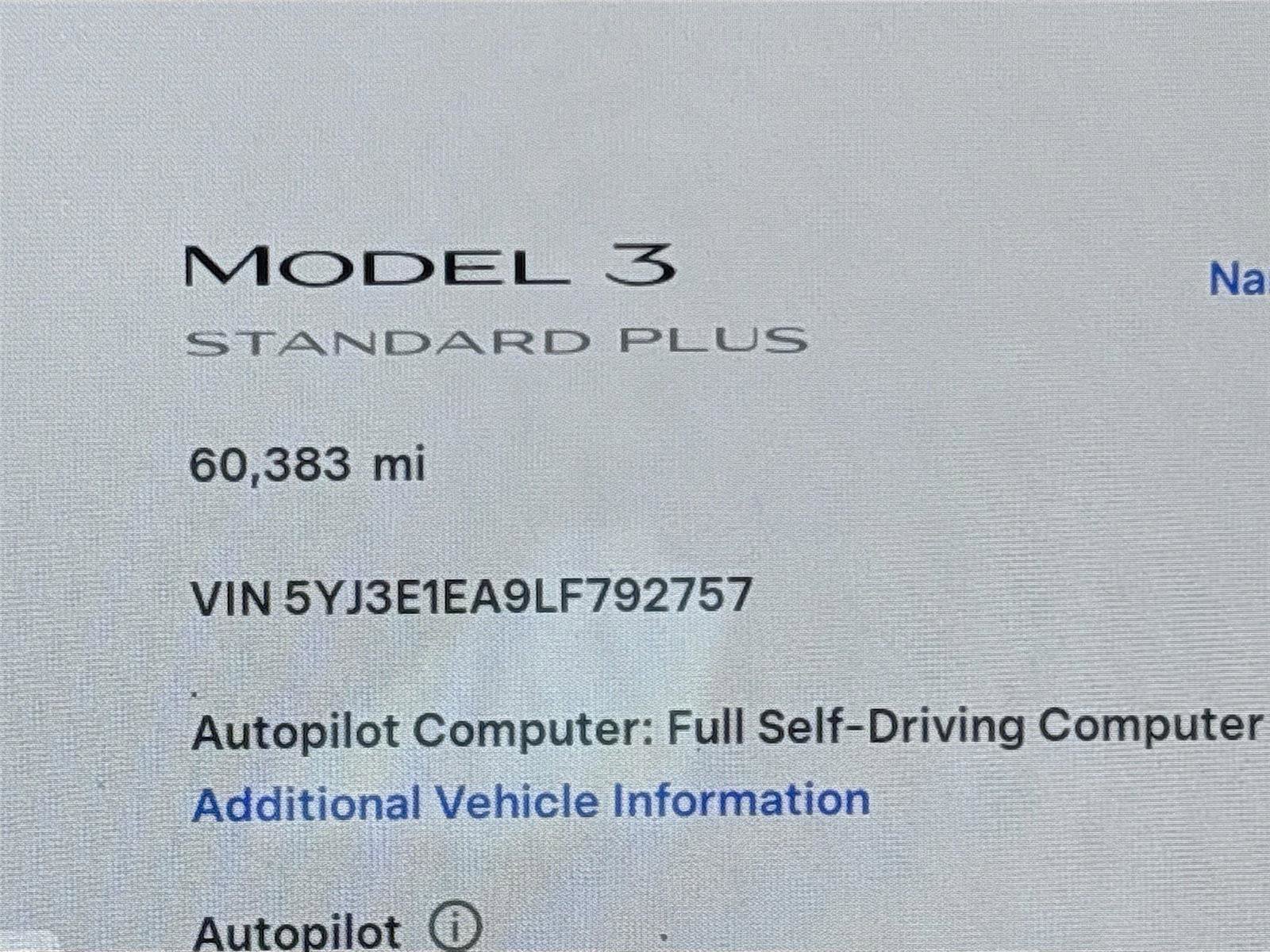 Used 2020 Tesla Model 3 Standard Range image 13