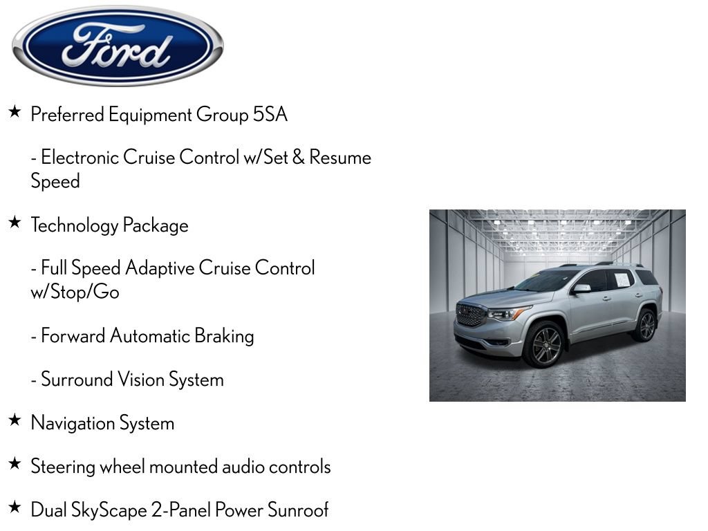 Used 2018 GMC Acadia Denali w/ Technology Package FWD image 4