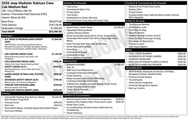 Used 2020 Jeep Gladiator Rubicon image 34