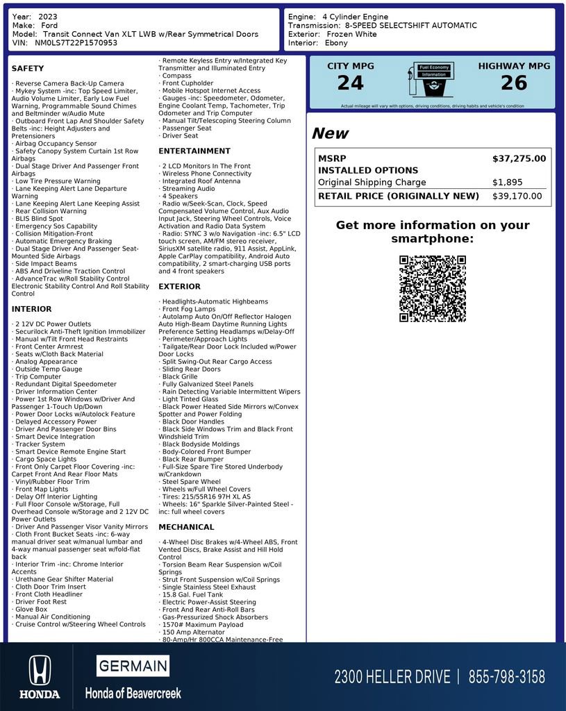 Used 2023 Ford Transit Connect XLT image 31