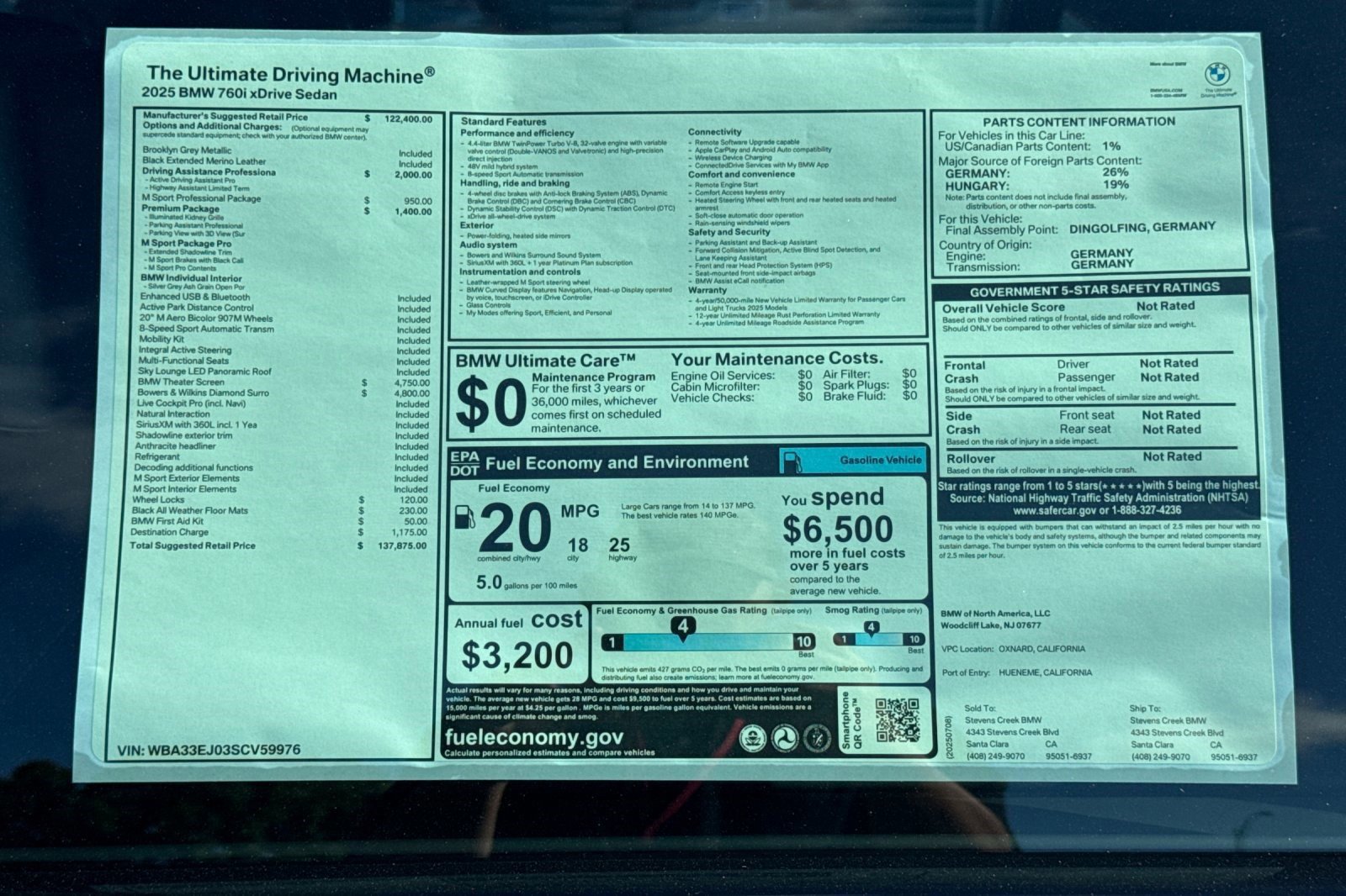 New 2025 BMW 760i xDrive image 30