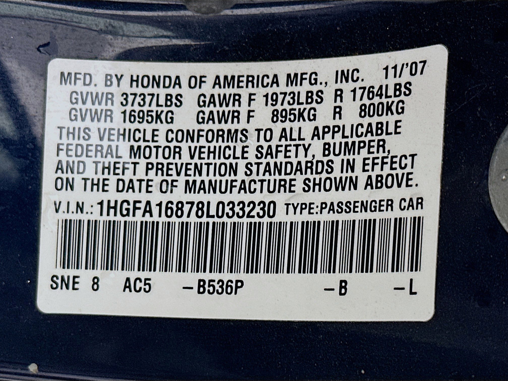 Used 2008 Honda Civic EX image 12