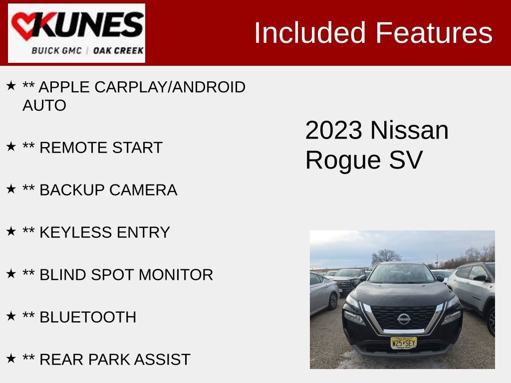 Used 2023 Nissan Rogue SV image 2