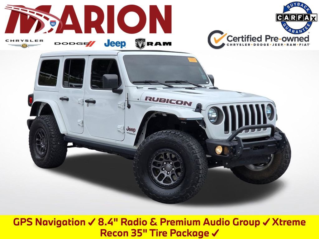 Used 2021 Jeep Wrangler Unlimited Rubicon w/ Xtreme Recon 35" Tire Package AWD/4WD image 1