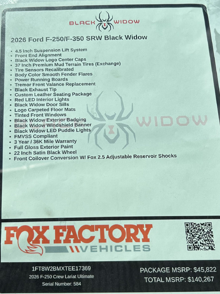New 2026 Ford F250 Lariat w/ Black Appearance Package AWD/4WD image 47