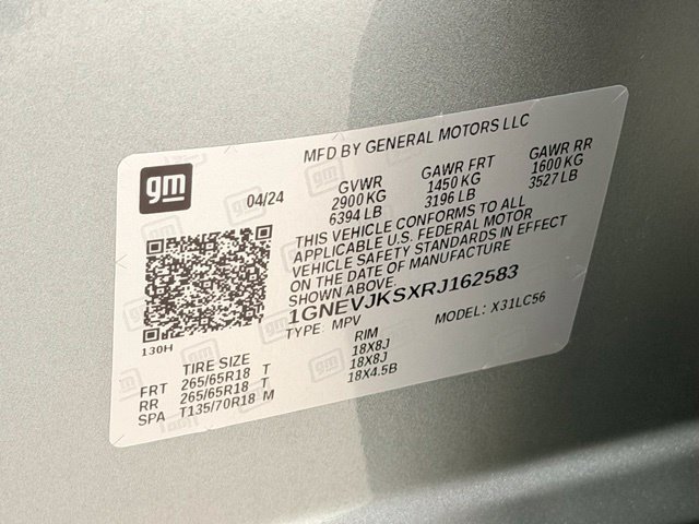 Certified 2024 Chevrolet Traverse Z71 AWD/4WD image 21