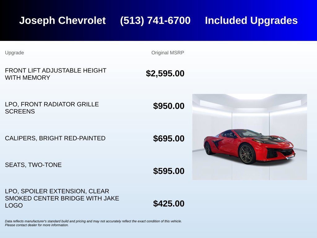 Used 2026 Chevrolet Corvette Z06 w/ Battery Protection Package RWD image 7