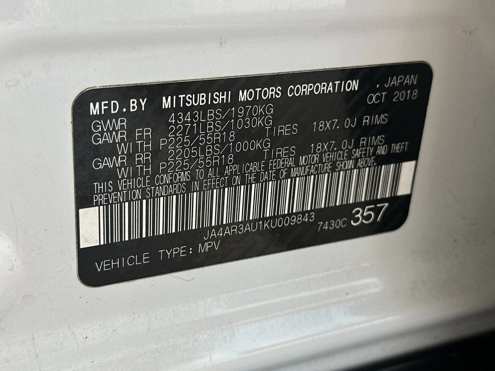 Used 2019 Mitsubishi Outlander Sport ES AWD/4WD image 27