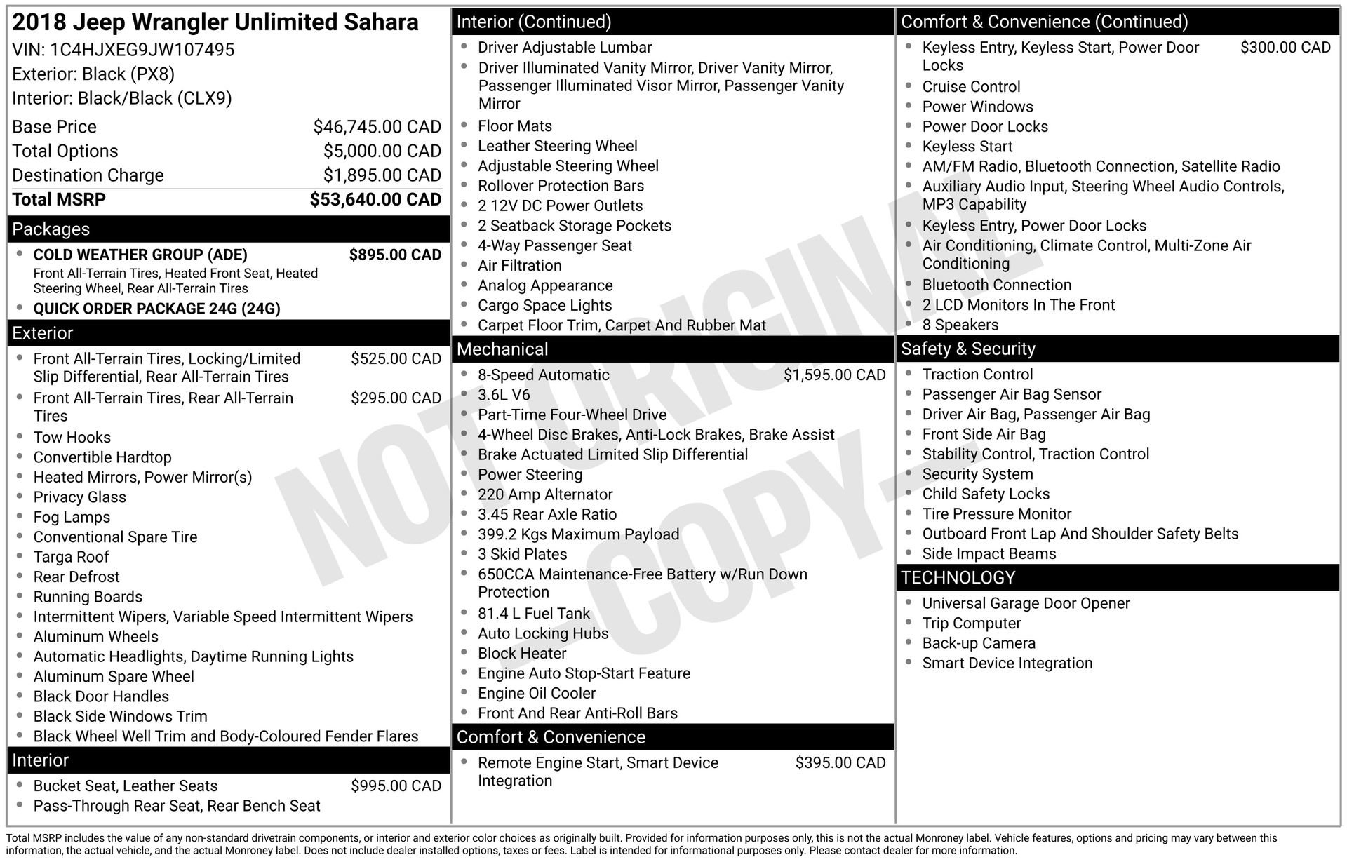 Used 2018 Jeep Wrangler Unlimited Sahara w/ Cold Weather Group image 3