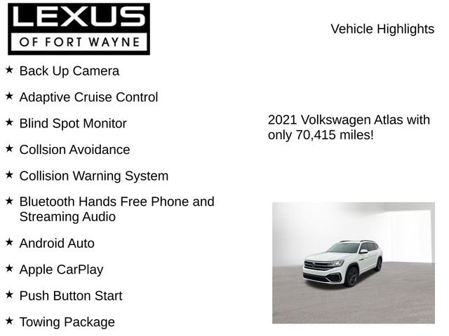 Used 2021 Volkswagen Atlas SE w/ Panoramic Sunroof Package image 8