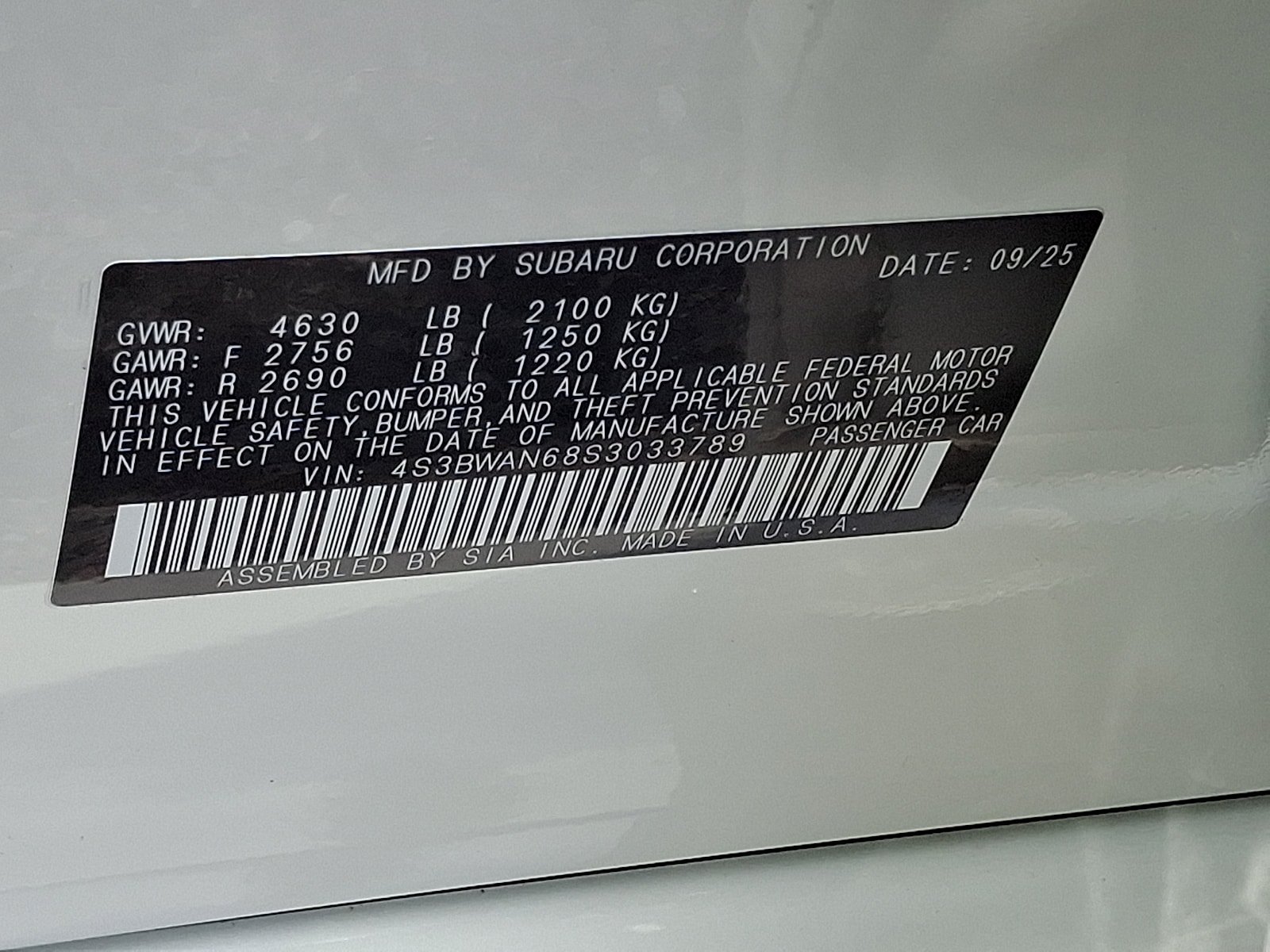 Certified 2025 Subaru Legacy Limited AWD/4WD image 28