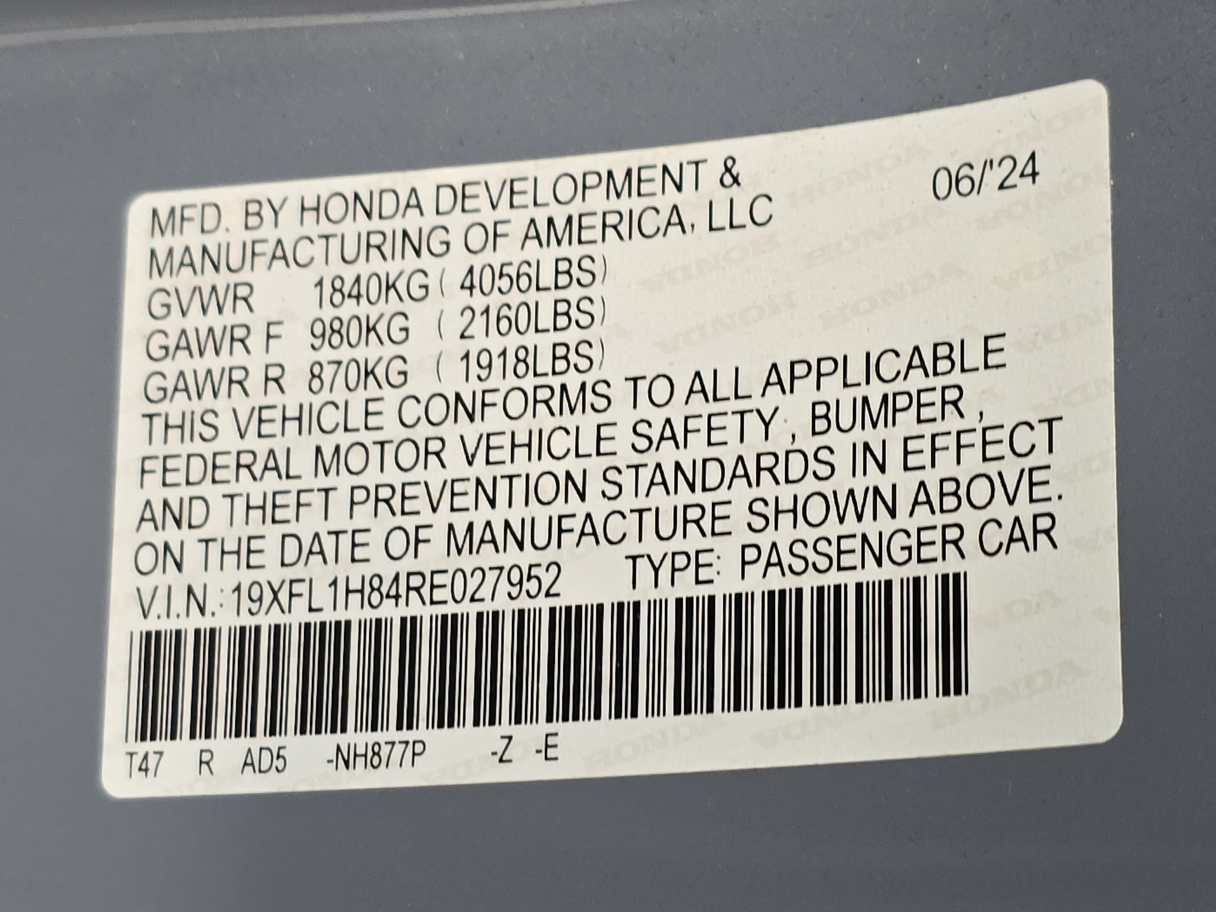 Certified 2024 Honda Civic Sport Touring image 36