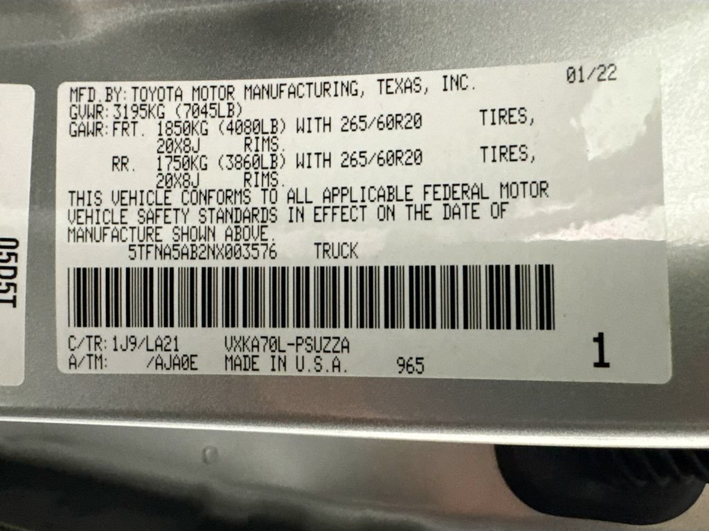 Used 2022 Toyota Tundra Platinum RWD image 33