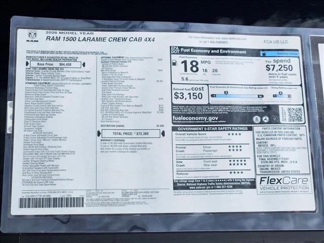 New 2026 RAM 1500 Laramie w/ Laramie Preferred Package image 16