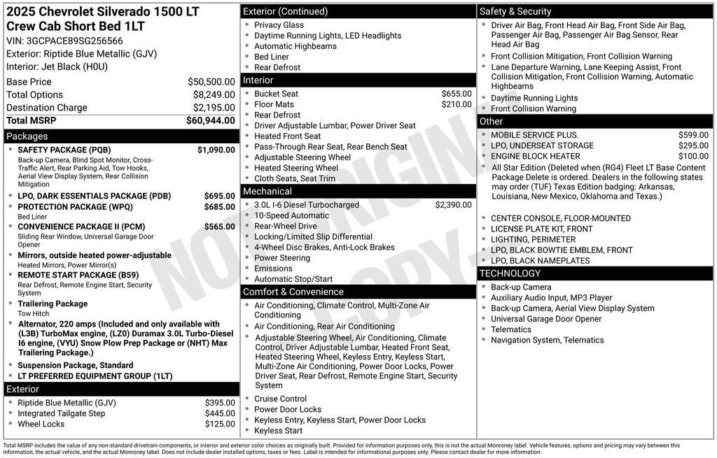 New 2025 Chevrolet Silverado 1500 LT w/ Safety Package image 5