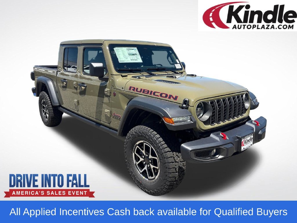 New 2026 Jeep Gladiator Rubicon w/ Steel Power Dome Hood Package AWD/4WD 360° Tour