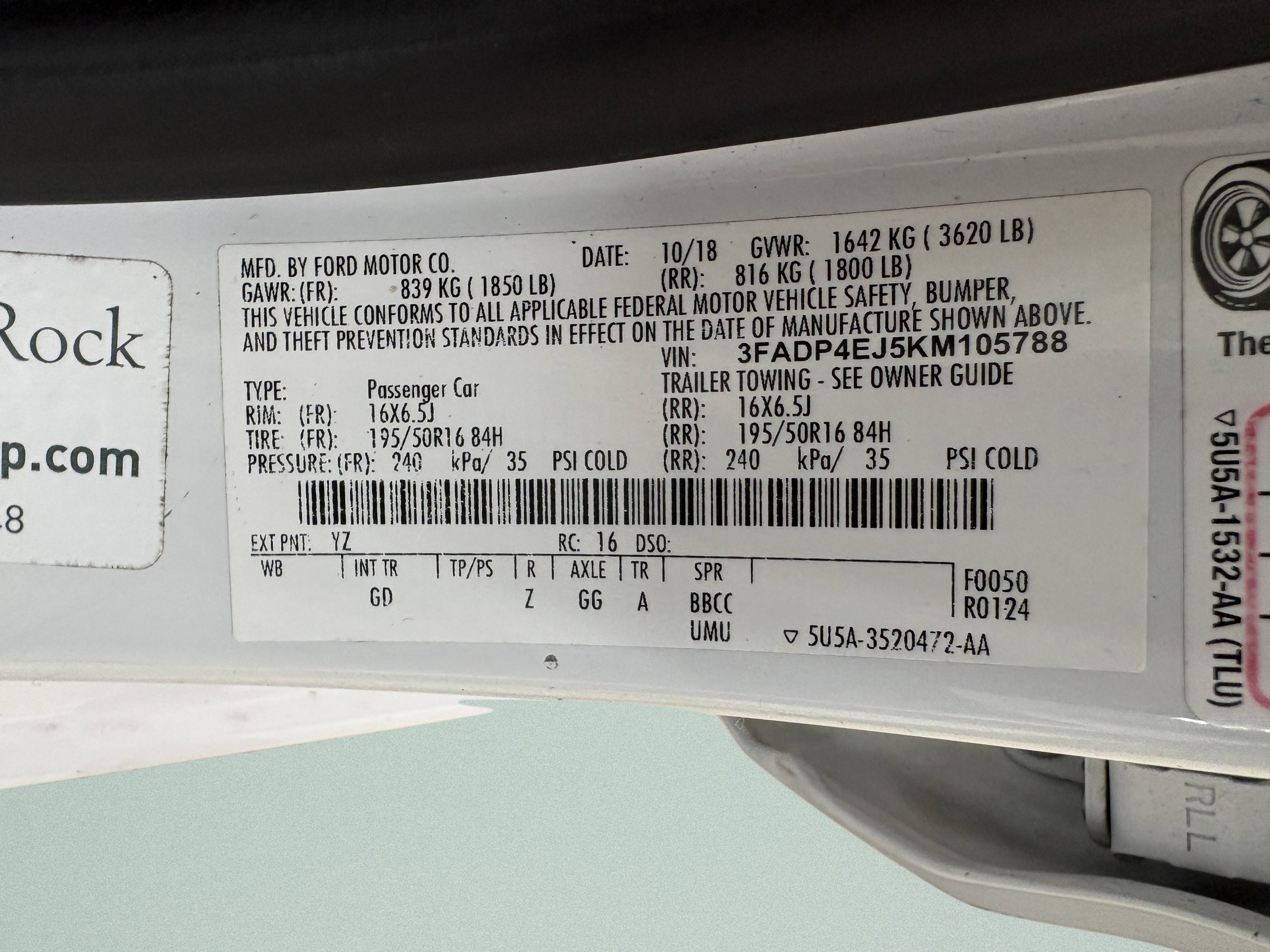 Used 2019 Ford Fiesta SE w/ Equipment Group 201A image 33