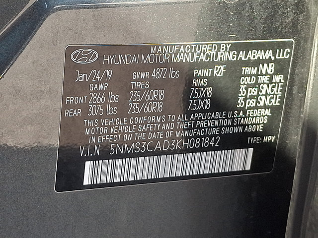 Used 2019 Hyundai Santa Fe SEL AWD/4WD image 27