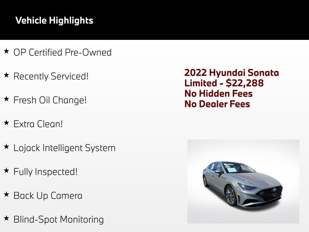 Used 2022 Hyundai Sonata Limited FWD image 2