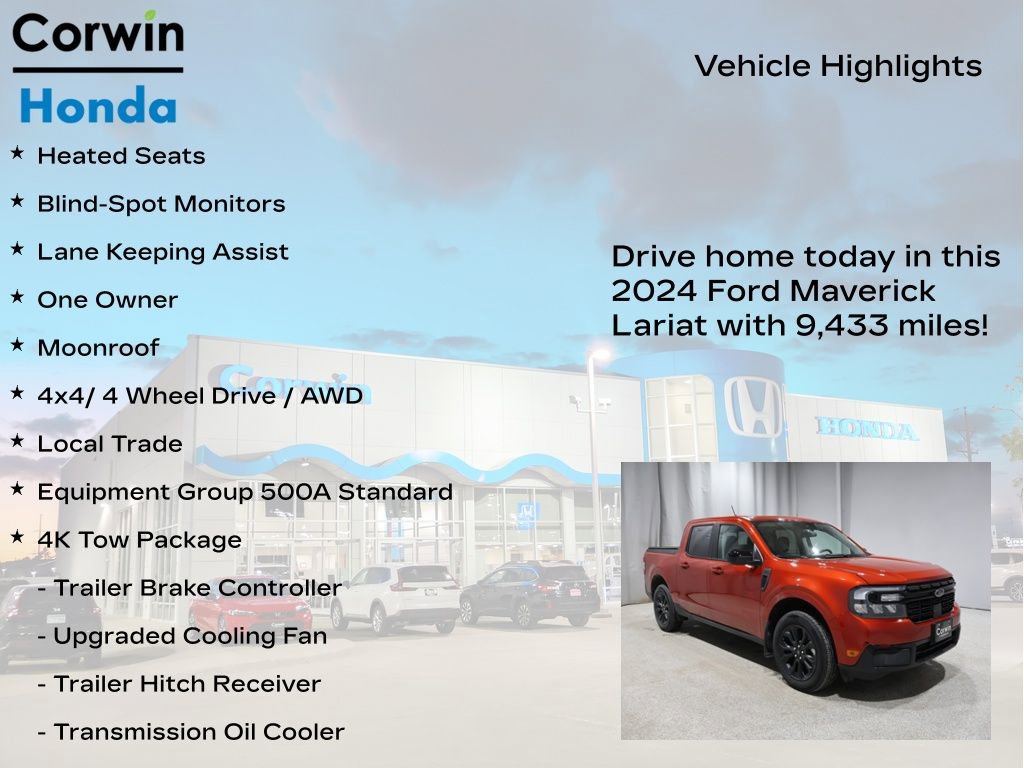 Used 2024 Ford Maverick Lariat w/ Black Appearance Package image 11