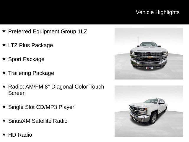 Used 2018 Chevrolet Silverado 1500 LTZ w/ Sport Package AWD/4WD image 13