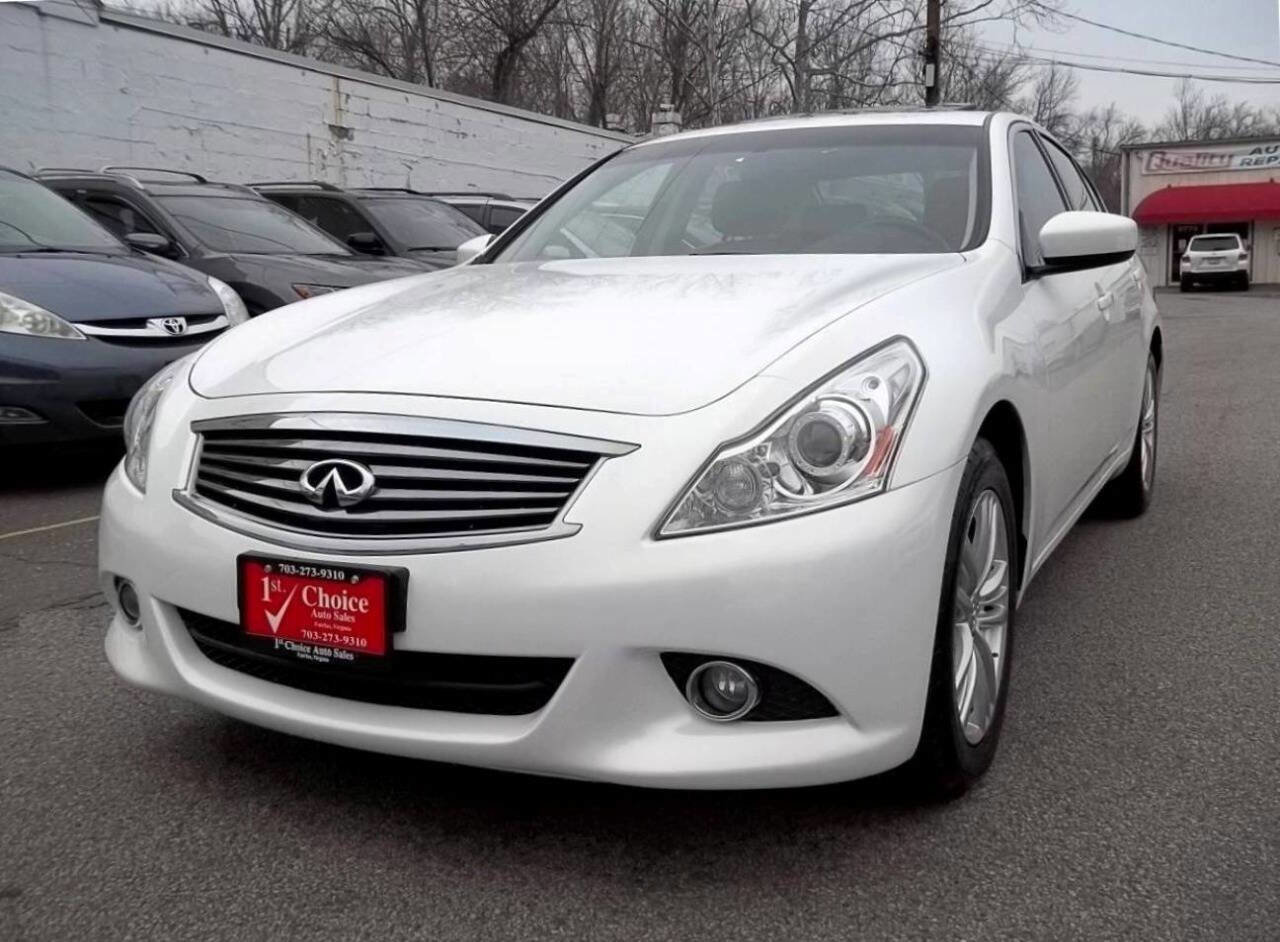 Used 2012 INFINITI G25 x