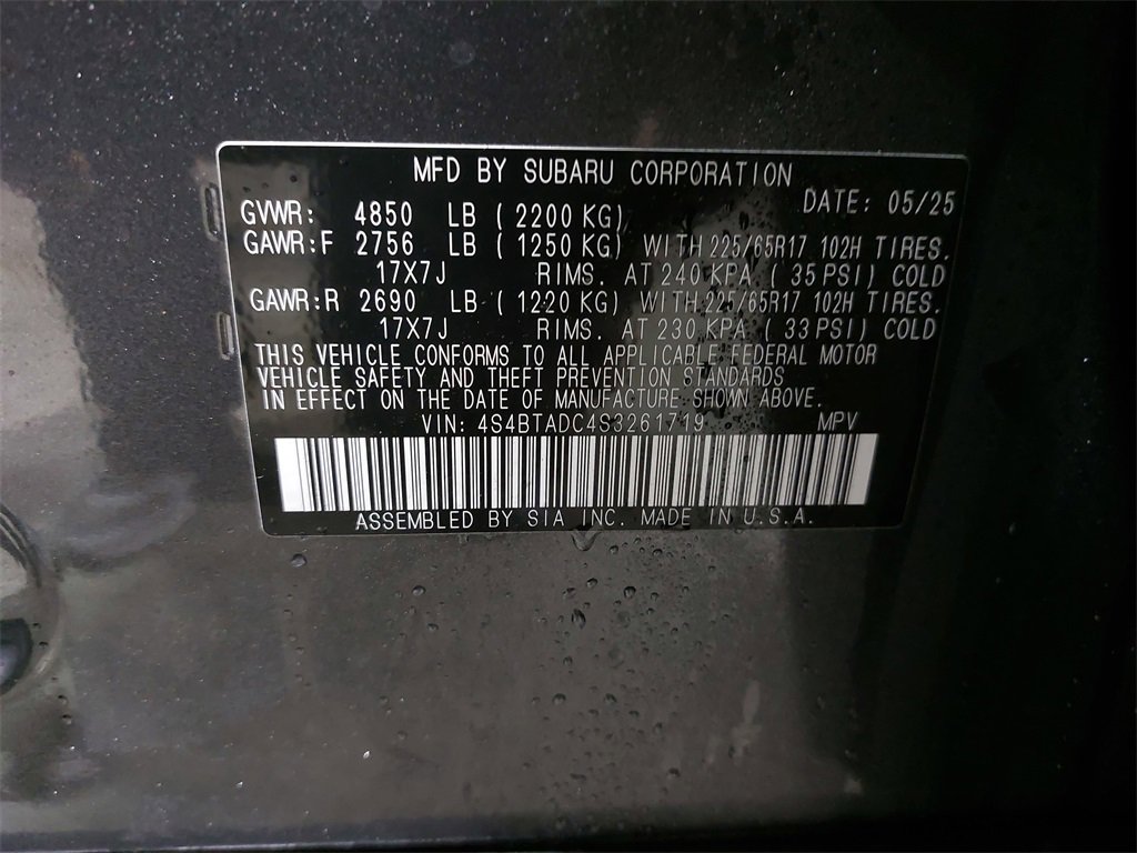 Certified 2025 Subaru Outback Premium w/ Popular Package #1A image 35