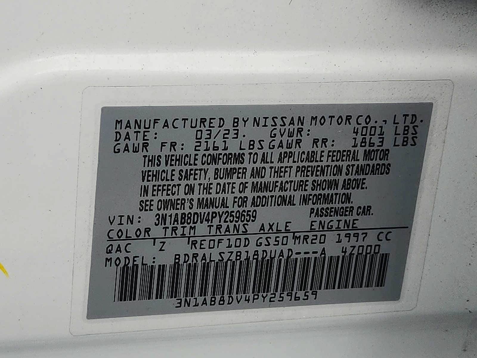 Certified 2023 Nissan Sentra SR w/ SR Premium Package FWD image 26