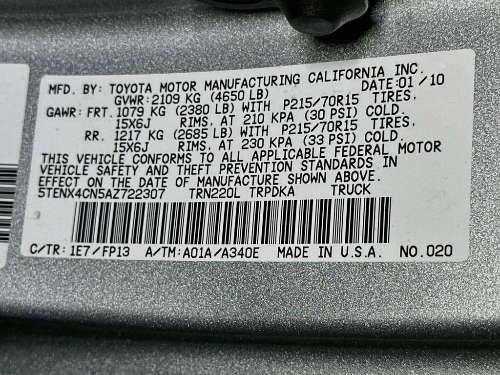 Used 2010 Toyota Tacoma 2WD Regular Cab image 21