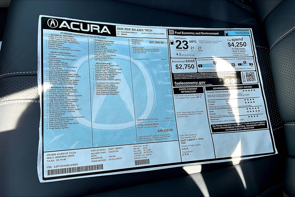 Used 2025 Acura RDX w/ Technology Package image 30