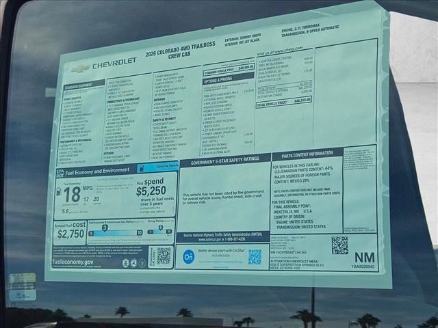 New 2026 Chevrolet Colorado Trail Boss image 18