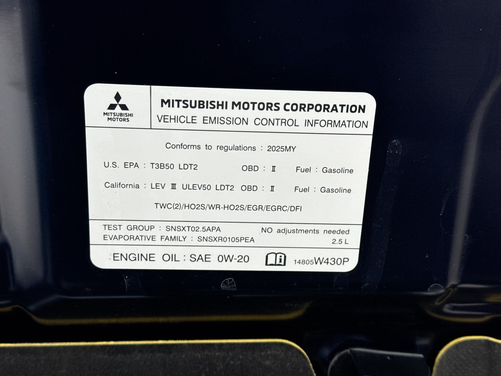 Used 2025 Mitsubishi Outlander SE FWD image 20
