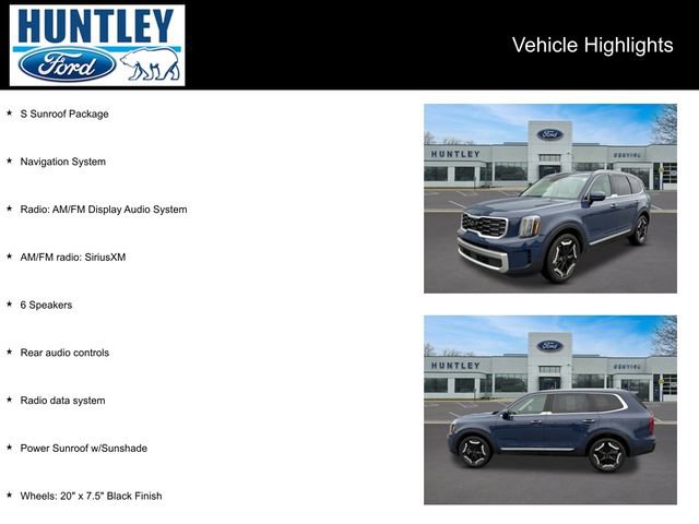 Used 2023 Kia Telluride S w/ S Sunroof Package image 2