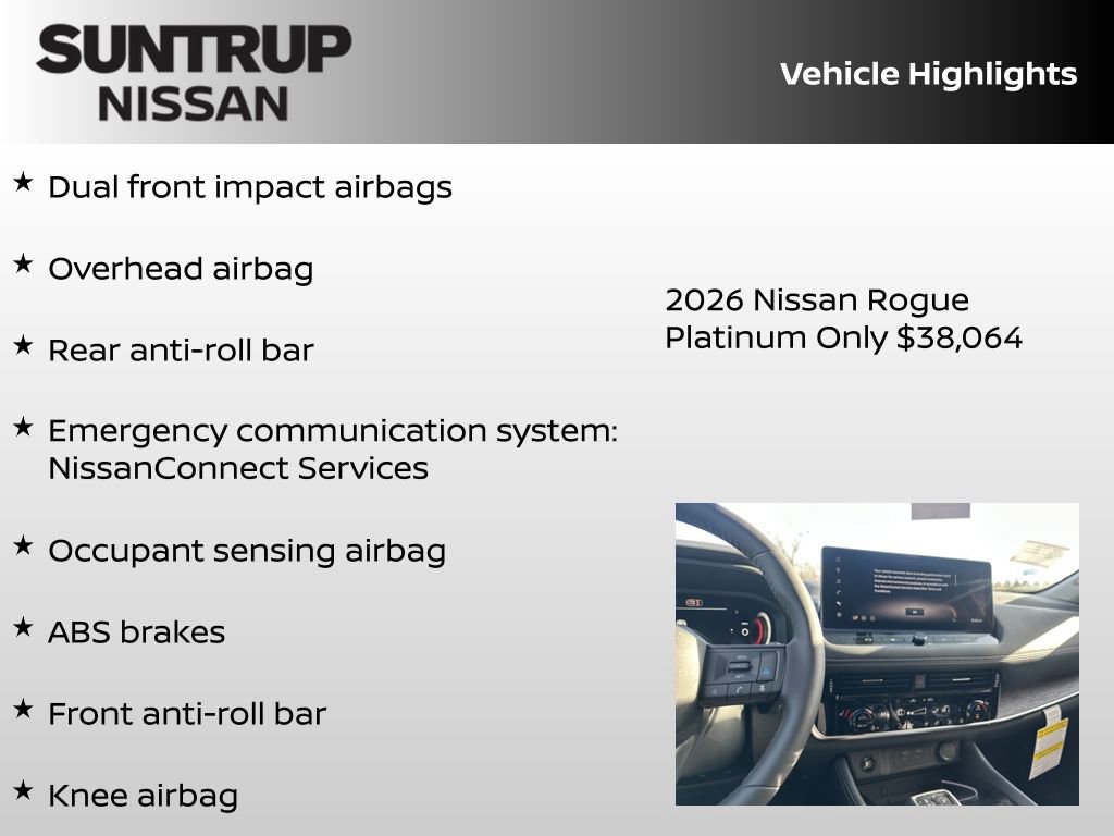 New 2026 Nissan Rogue Platinum w/ Platinum Premium Package AWD/4WD image 23