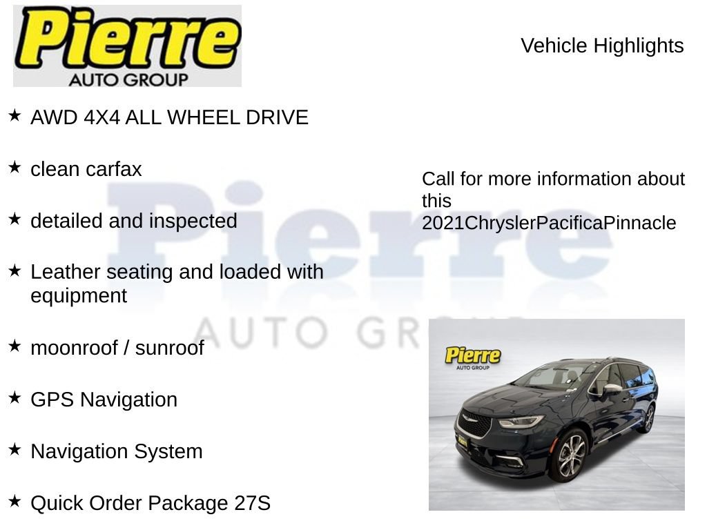Used 2021 Chrysler Pacifica Pinnacle AWD/4WD image 7