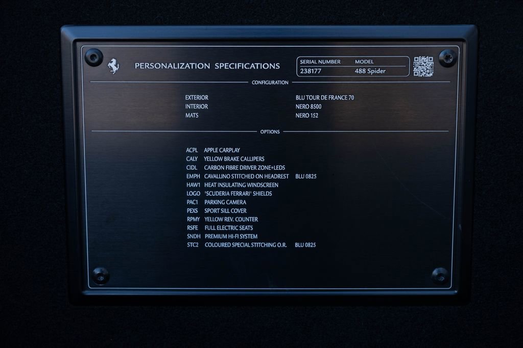 Certified 2019 Ferrari 488 Spider image 13