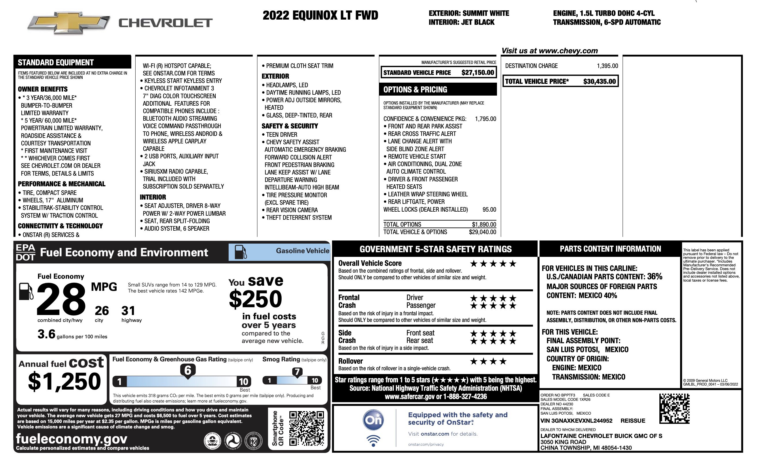 Used 2022 Chevrolet Equinox LT image 3