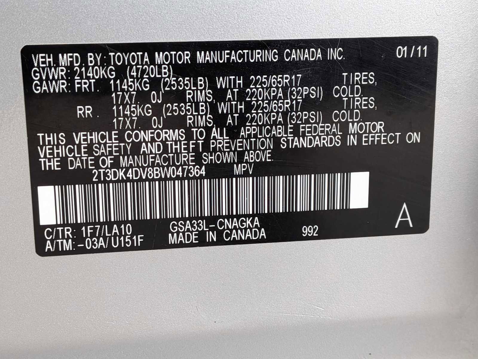 Used 2011 Toyota RAV4 Limited w/ Limited Extra Value Pkg image 29