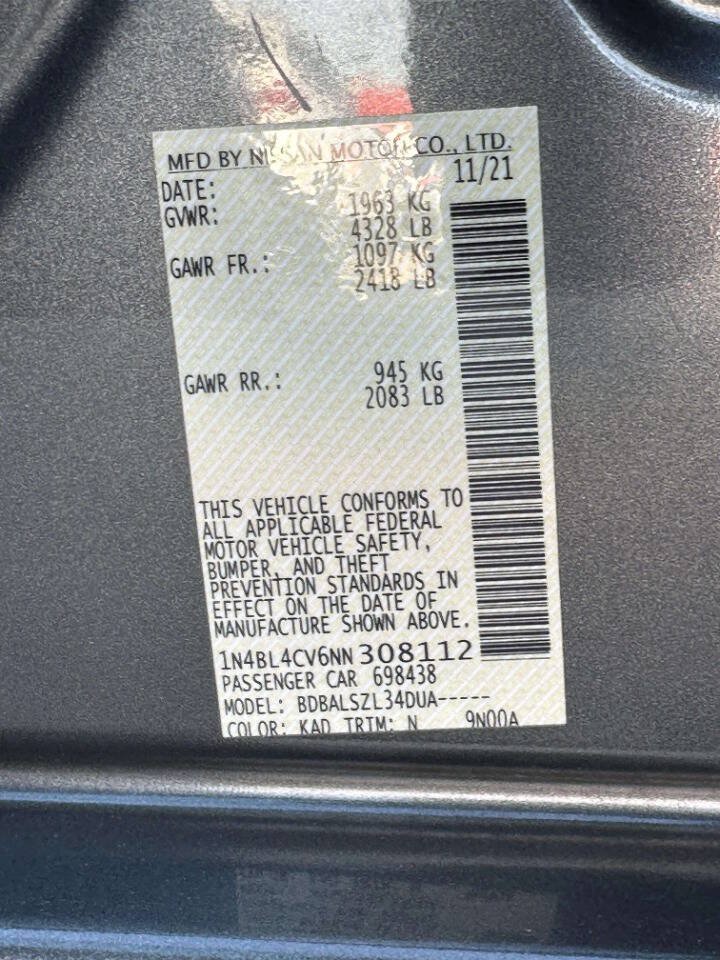 Used 2022 Nissan Altima 2.5 SR FWD image 24