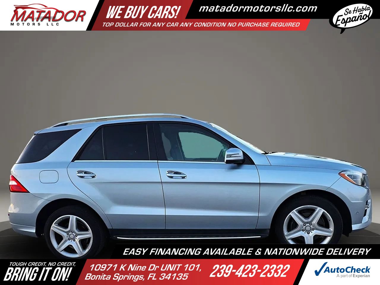 Used 2015 Mercedes-Benz ML 400 4MATIC w/ Driver Assistance Package image 4