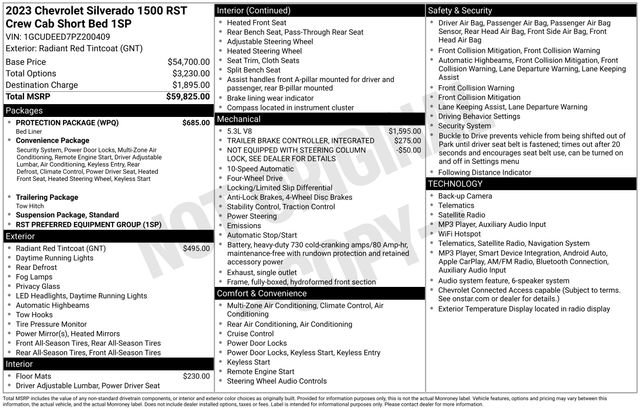 Certified 2023 Chevrolet Silverado 1500 RST w/ Protection Package AWD/4WD image 13