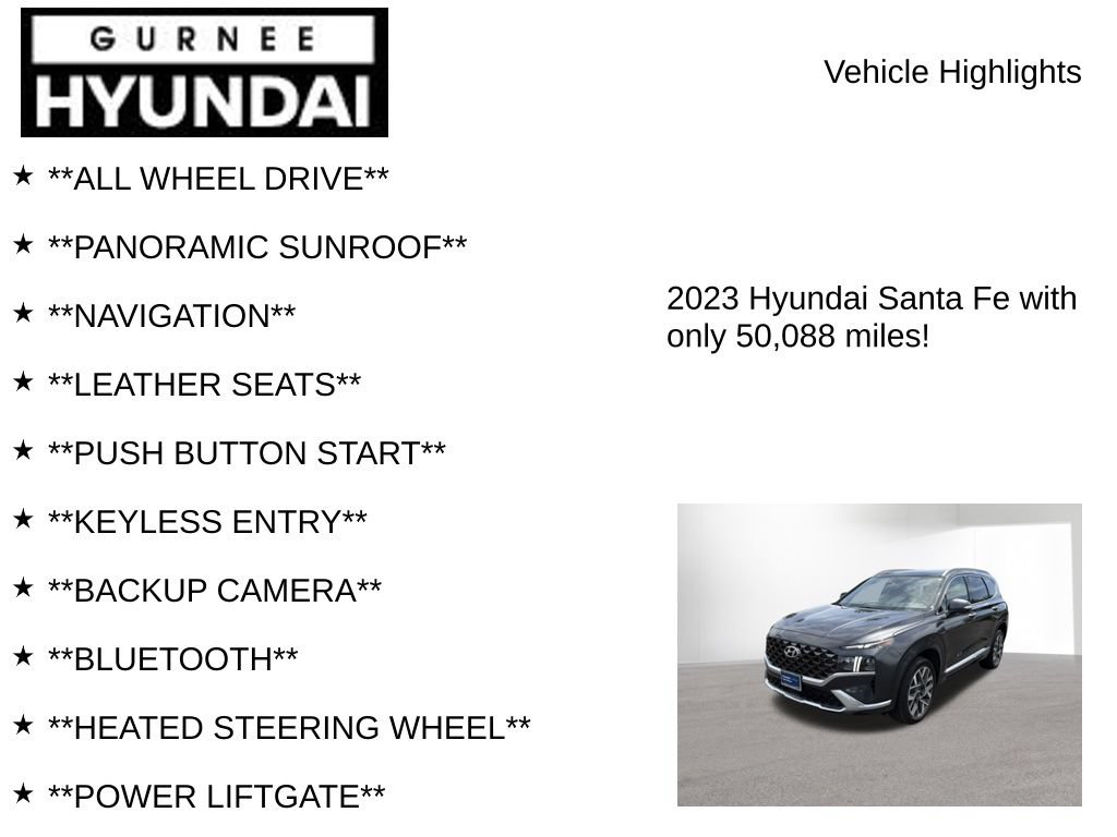 Certified 2023 Hyundai Santa Fe Calligraphy AWD/4WD image 7