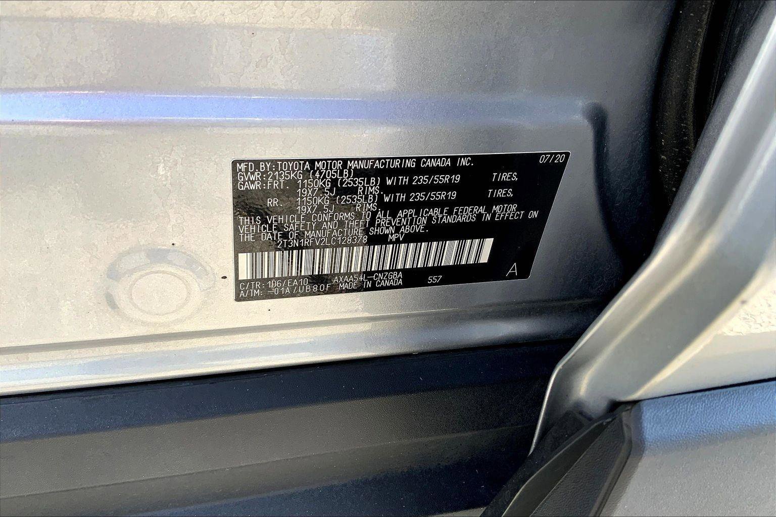 Used 2020 Toyota RAV4 Limited w/ All Weather Liner Package AWD/4WD image 32