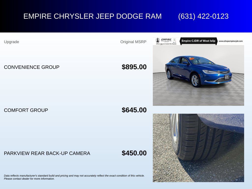 Used 2015 Chrysler 200 Limited w/ Convenience Group FWD image 6
