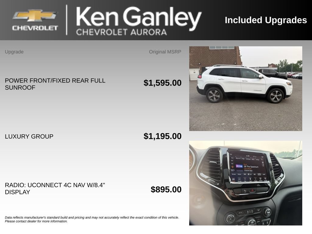 Used 2019 Jeep Cherokee Limited w/ Luxury Group AWD/4WD image 6