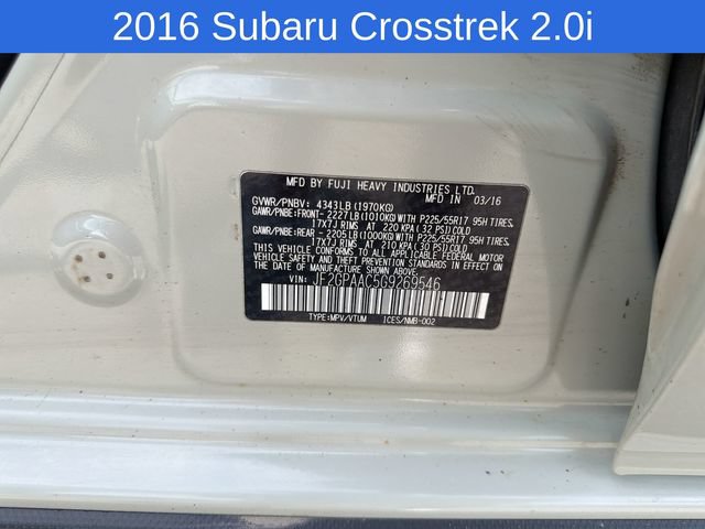 Used 2016 Subaru Crosstrek 2.0i AWD/4WD image 31